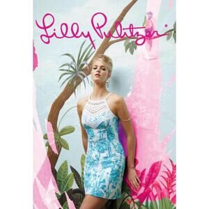 Lilly‎ Pulitzer Pearl Lace Shift Dress US 0 Resort Santorini Summer Spring